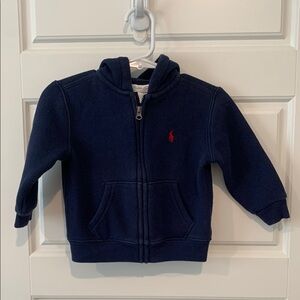 Ralph Lauren Baby Boy Navy Blue Hoodie